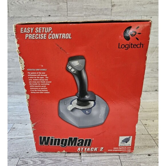 Vintage Logitech Wingman Attack 2, Yahoo Optical Mouse, Floppy Drive Bundle. - Picture 6 of 16